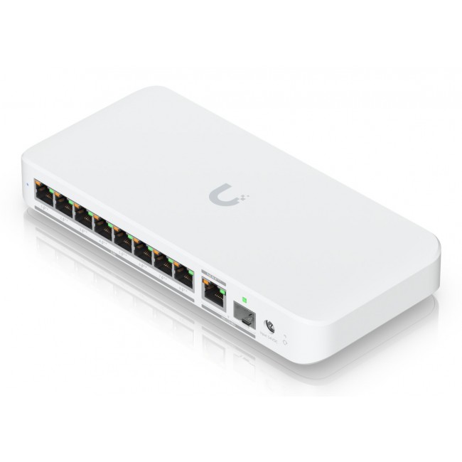 Ubiquiti USW-Flex-2.5G-8-PoE Switch | 8x 2.5GbE RJ45, 1x 10GbE SFP+, 196W