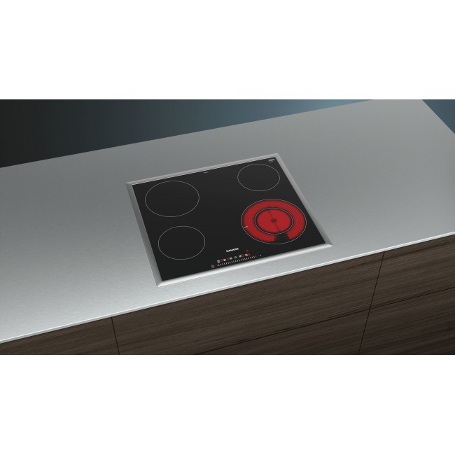 Siemens iQ300 ET645FFN1E hob Black Built-in 60 cm Ceramic 4 zone(s) Siemens iQ300 ET645FFN1E hob Black Built-in 60 cm Ceramic 4 zone(s)