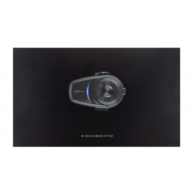 Sena 10S motorcycle intercom 4 channels 1600 m Black