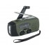 Fosco Emergency Emergency radio with light and power bank Green, Black