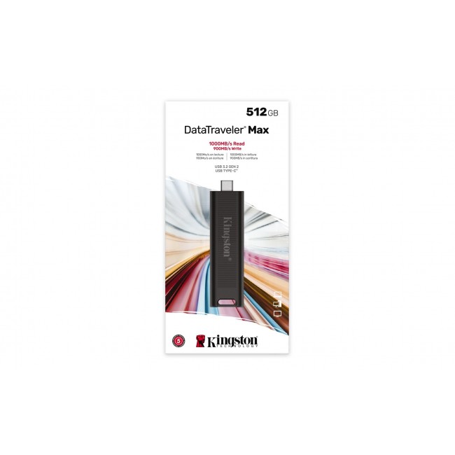 Kingston Technology DataTraveler 512GB Max 1000R/900W USB 3.2 Gen 2 Kingston Technology DataTraveler 512GB Max 1000R/900W USB 3.2 Gen 2
