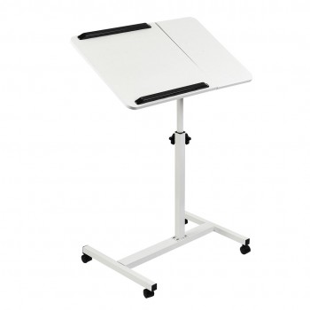 Maclean mobile desk/laptop stand, white, height adjustment 59-89cm, max. 30kg , MC-121 W
