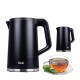 IDEAL Kettle 1.7 l, steel body, power 1500 W, black