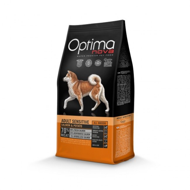 OPTIMANOVA Adult Sensitive Salmon & Potato - dry dog food - 12kg OPTIMANOVA Adult Sensitive Salmon & Potato - dry dog food - 12kg