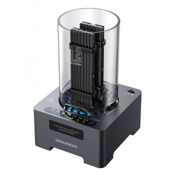 GRAUGEAR G-M2DK-CL-20G storage drive docking station USB 3.2 Gen 2x2 Type-C Black