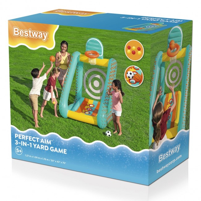 Bestway Perfect Aim 3-in-1 Inflatable Yard Game