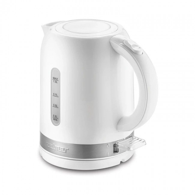 Zelmer ZCK7018 1-litre 1500W electric kettle, white Zelmer ZCK7018 1-litre 1500W electric kettle, white
