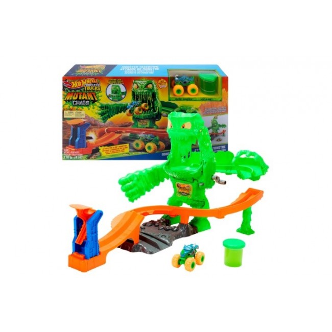 Hot Wheels Monster Trucks Mutant Monster Takedown Playset with Toy Truck & Slime Hot Wheels Monster Trucks Mutant Monster Takedown Playset with Toy Truck & Slime