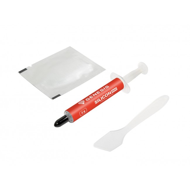 GENESIS Silicon 900 heat sink compound Thermal paste 12.8 W/m K 2 g GENESIS Silicon 900 heat sink compound Thermal paste 12.8 W/m K 2 g