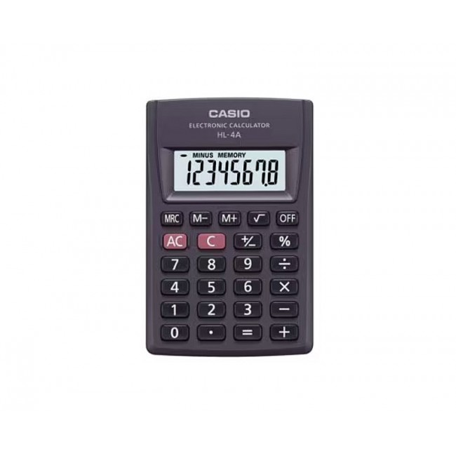 CASIO HL-4A-B 8-digit pocket calculator 56x87mm black