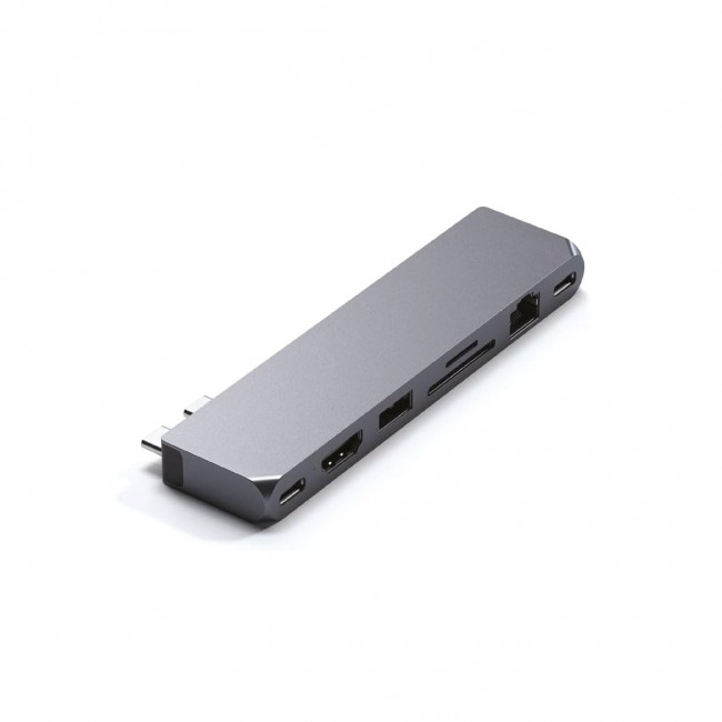 Satechi ST-UCPHMXM laptop dock/port replicator 2 x USB 3.2 Gen 2 (3.1 Gen 2) Type-C Grey