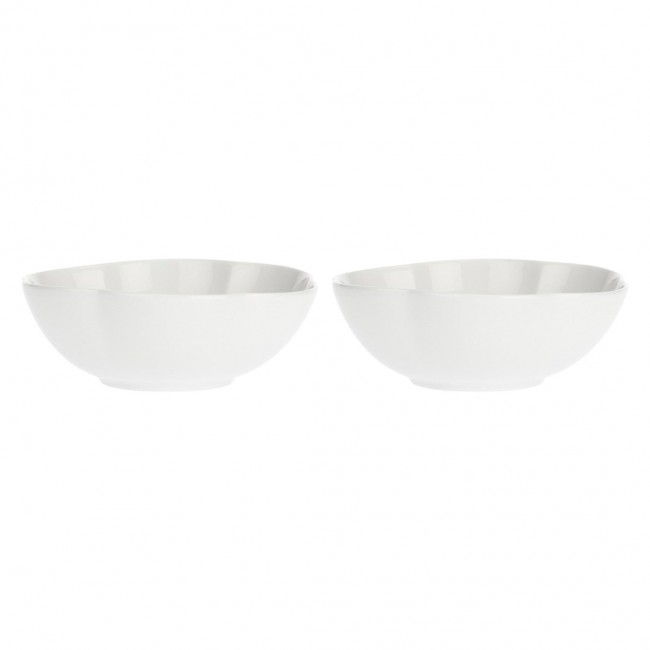 Set of 2 Large Round Bowls Villadeifiori - White, 23 cm Set of 2 Large Round Bowls Villadeifiori - White, 23 cm