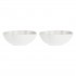 Set of 2 Large Round Bowls Villadeifiori - White, 23 cm