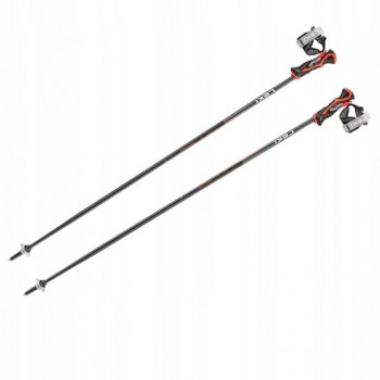 LEKI POLES 3D AIRFOIL black/red 125