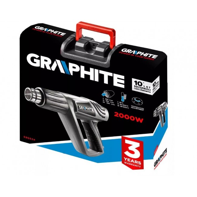 Tanner 2000W Graphite temperature range 25-600 C with carrying case Tanner 2000W Graphite temperature range 25-600 C with carrying case