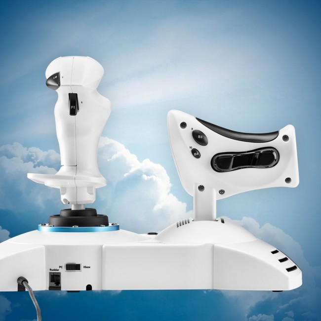 Thrustmaster T.Flight Hotas One Microsoft Flight Simulator Edition Black, White USB Joystick + engine control lever Analogue / Digital PC, Xbox One, Xbox One S, Xbox One X