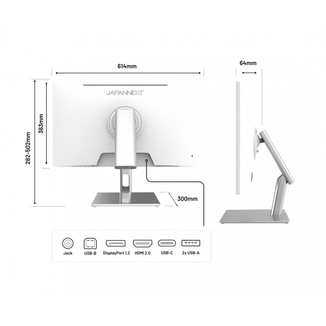 JAPANNEXT JN-IPS27WQHDR-C65W-FLD-T computer monitor 68.6 cm (27