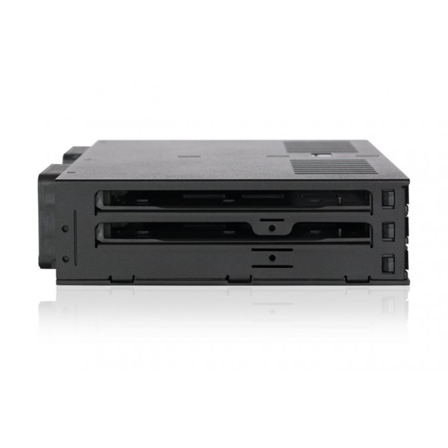 Icy Dock MB326SP-B disk array 0 TB Rack (1U) Black