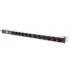 Digitus Socket strip with aluminum profile with switch and surge protection, 12-way safety sockets, 2 m cable safety plug