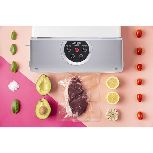 Adler AD 4503 vacuum sealer 800 mbar Grey, White Adler AD 4503 vacuum sealer 800 mbar Grey, White