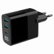 Gembird TA-UC-PDQC30LCD-BK-02 mobile device charger Universal Black AC Fast charging Indoor Gembird TA-UC-PDQC30LCD-BK-02 mobile device charger Universal Black AC Fast charging Indoor