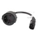 Lanberg CA-C14E-10CC-0018-BK power cable Black C14 coupler Lanberg CA-C14E-10CC-0018-BK power cable Black C14 coupler