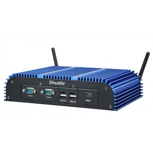 Shuttle BPCAL02-i7 industrial Box-PC, Core i7-1255U , 2x SO-DIMM, 2x LAN, 1x COM, 1xHDMI, 4x USB, fanless, 24/7 permanent operation