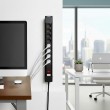 Maclean MCE11 power extension 1.5 m 8 AC outlet(s) Indoor Black