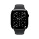 Apple Watch Series 11 GPS + Cellular 46mm Slate Titanium Case with Black Sport Band - M/L