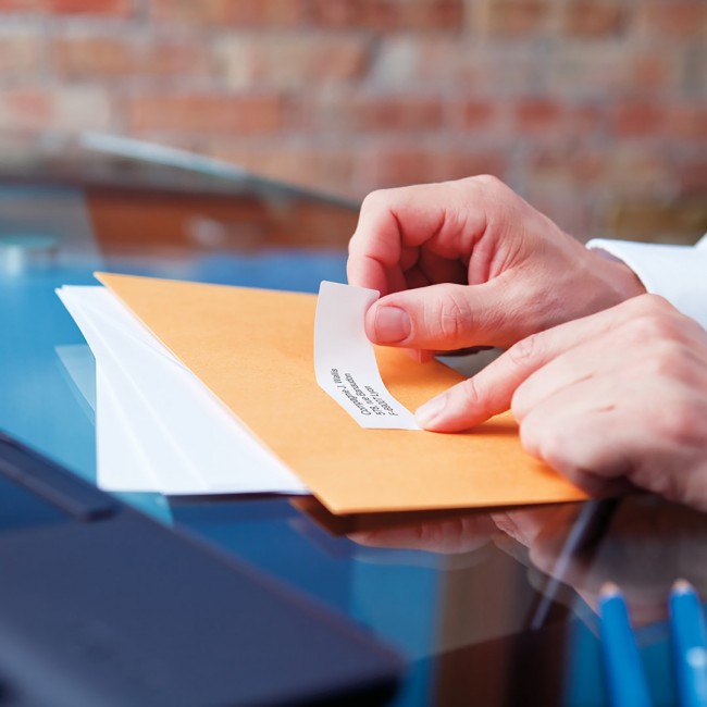 DYMO Authentic LabelWriter Return Address Labels | 25 mm x 54 mm | Self-Adhesive | 6 Rolls of 500 Easy-Peel Labels (3,000 Count) | for LabelWriter Label Makers | Made in Europe