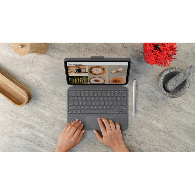 Logitech Combo Touch QWERTY US International Smart Connector Gray Logitech Combo Touch QWERTY US International Smart Connector Gray