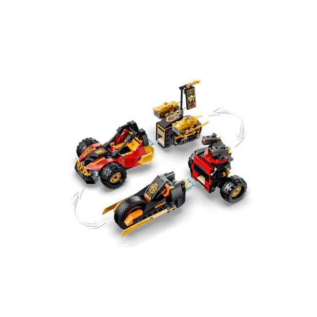 LEGO NINJAGO 71864 Kai and Cole's Combiner Vehicles