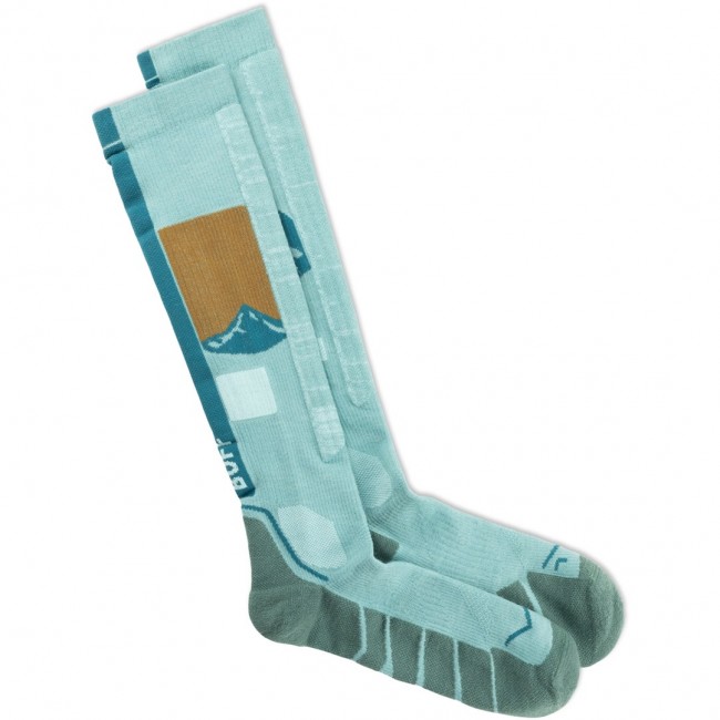 BUFF Merino HW Over Calf Socks HW01, Green L