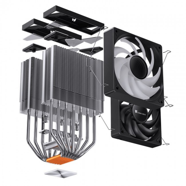 Jonsbo CR-3000 CPU Cooler Dual Tower, ARGB - 2x 120 mm, black Jonsbo CR-3000 CPU Cooler Dual Tower, ARGB - 2x 120 mm, black