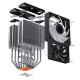 Jonsbo CR-3000 CPU Cooler Dual Tower, ARGB - 2x 120 mm, black Jonsbo CR-3000 CPU Cooler Dual Tower, ARGB - 2x 120 mm, black