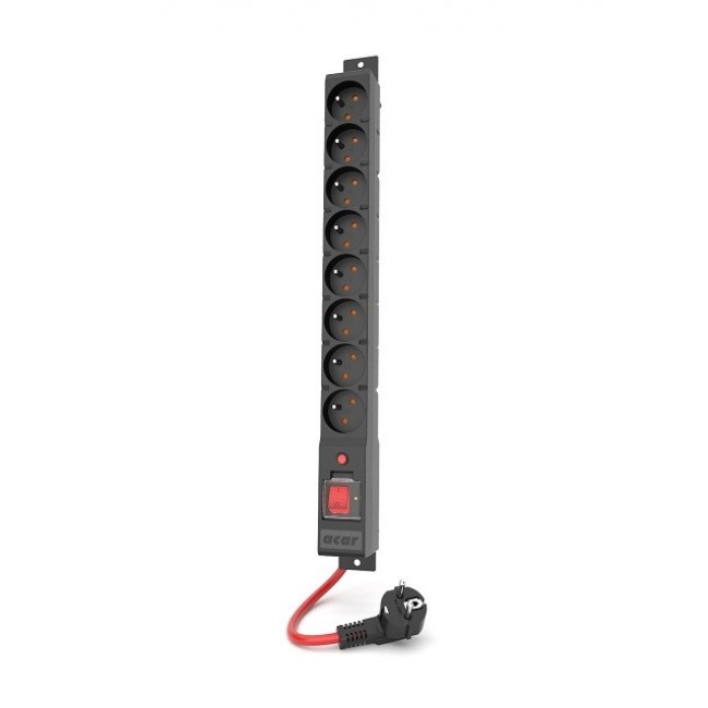 ACAR S8 Black 8 AC outlet(s) 230 V 3m ACAR S8 Black 8 AC outlet(s) 230 V 3m