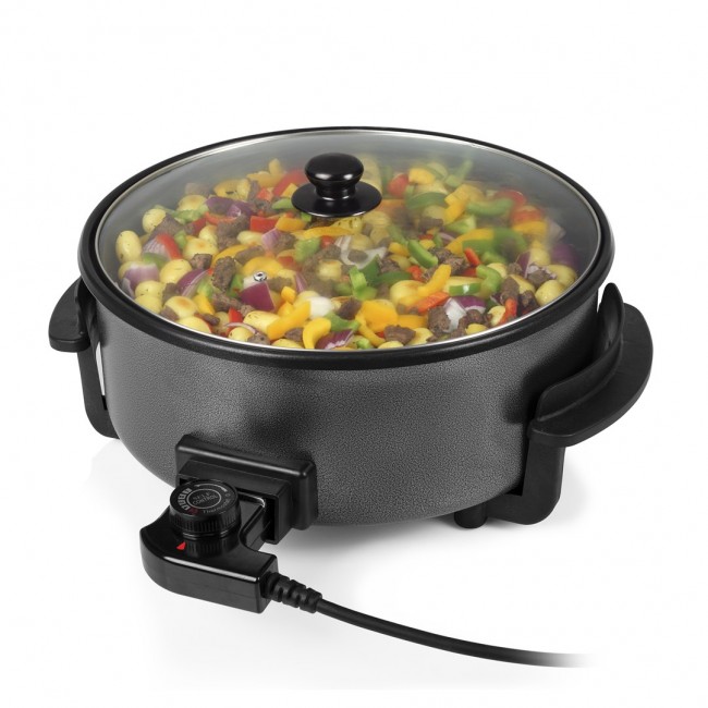 Tristar | Multifunctional grill pan XL | PZ-9135 | Diameter 30 cm | Grill | 1500 W | Lid included | Fixed handle | Black Tristar | Multifunctional grill pan XL | PZ-9135 | Diameter 30 cm | Grill | 1500 W | Lid included | Fixed handle | Black