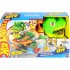 Hot Wheels City Twisted Track Fire Station T-Rex JBM73 MATTEL