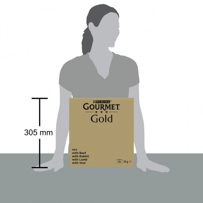 PURINA GOURMET GOLD Mus Mix 4 Flavors - wet cat food - 96x85g