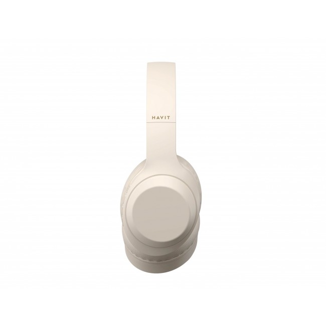 Havit H628BT - wireless on-ear headphones, beige
