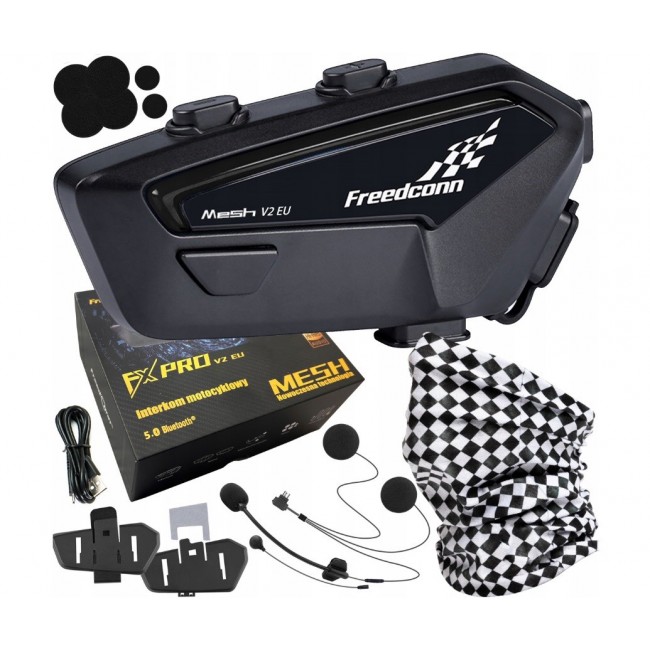 FreedConn FX Pro V2 EU MESH motorcycle intercom