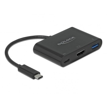 DeLOCK 64091 laptop dock/port replicator USB 3.2 Gen 1 (3.1 Gen 1) Type-C Black