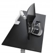 Ergotron HX DESK SINGLE MONITORARM WHITE/42IN 9-19KG TILT 75 MIS-D 10Y W