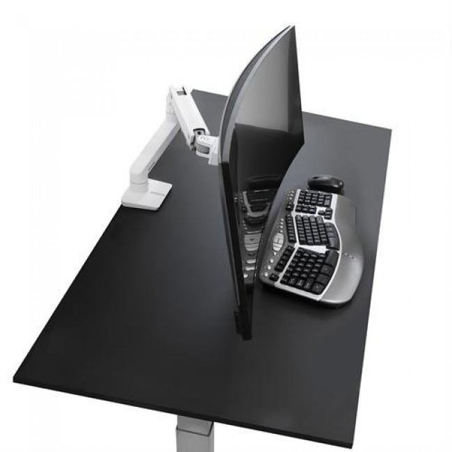 Ergotron HX DESK SINGLE MONITORARM WHITE/42IN 9-19KG TILT 75 MIS-D 10Y W