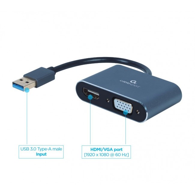 Cablexpert videoadapter - HDMI / VGA / Cablexpert videoadapter - HDMI / VGA /