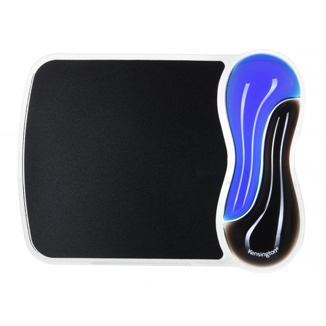 Kensington Duo Gel Mouse Pad with Integrated Wrist Support - Blue/Smoke Kensington Duo Gel Mouse Pad with Integrated Wrist Support - Blue/Smoke