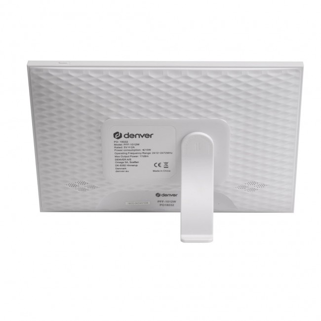 Denver PFF-1012 digital photo frame White 25.6 cm (10.1