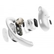SHOKZ OpenFit Air Headset Wireless Ear-hook Calls/Music/Sport/Everyday Bluetooth White
