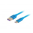 Lanberg CA-USBO-21CU-0010-BL USB cable USB 2.0 1 m USB A USB C Blue Lanberg CA-USBO-21CU-0010-BL USB cable USB 2.0 1 m USB A USB C Blue