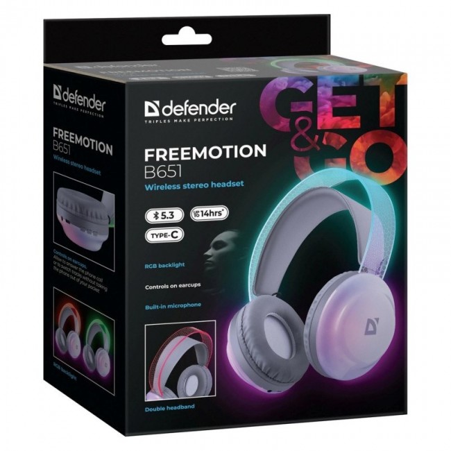HEADPHONES DEFENDER BLUETOOTH FREEMOTION B651